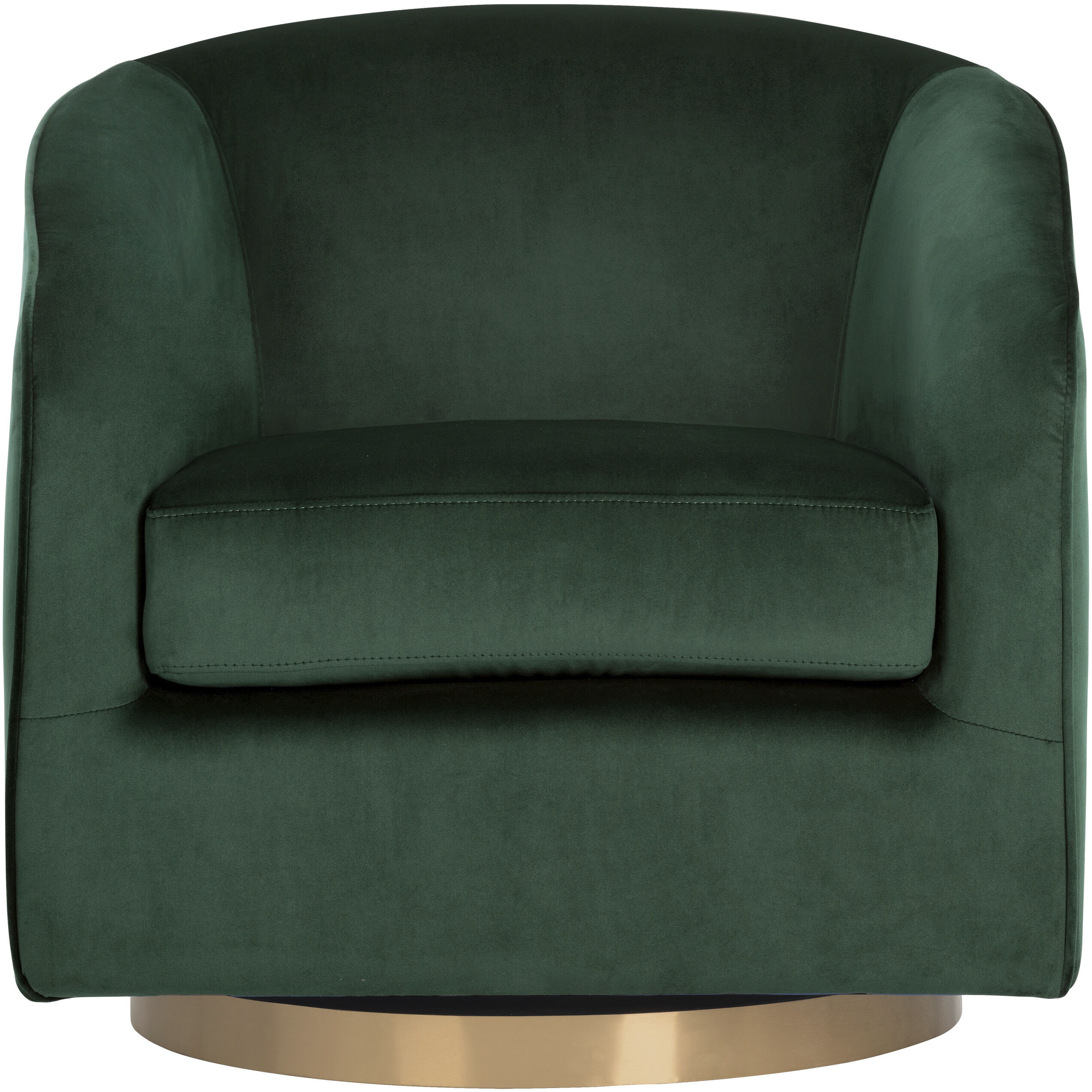 Hazel Gold / Deep Green Sky Swivel Lounge Chair, Swivel